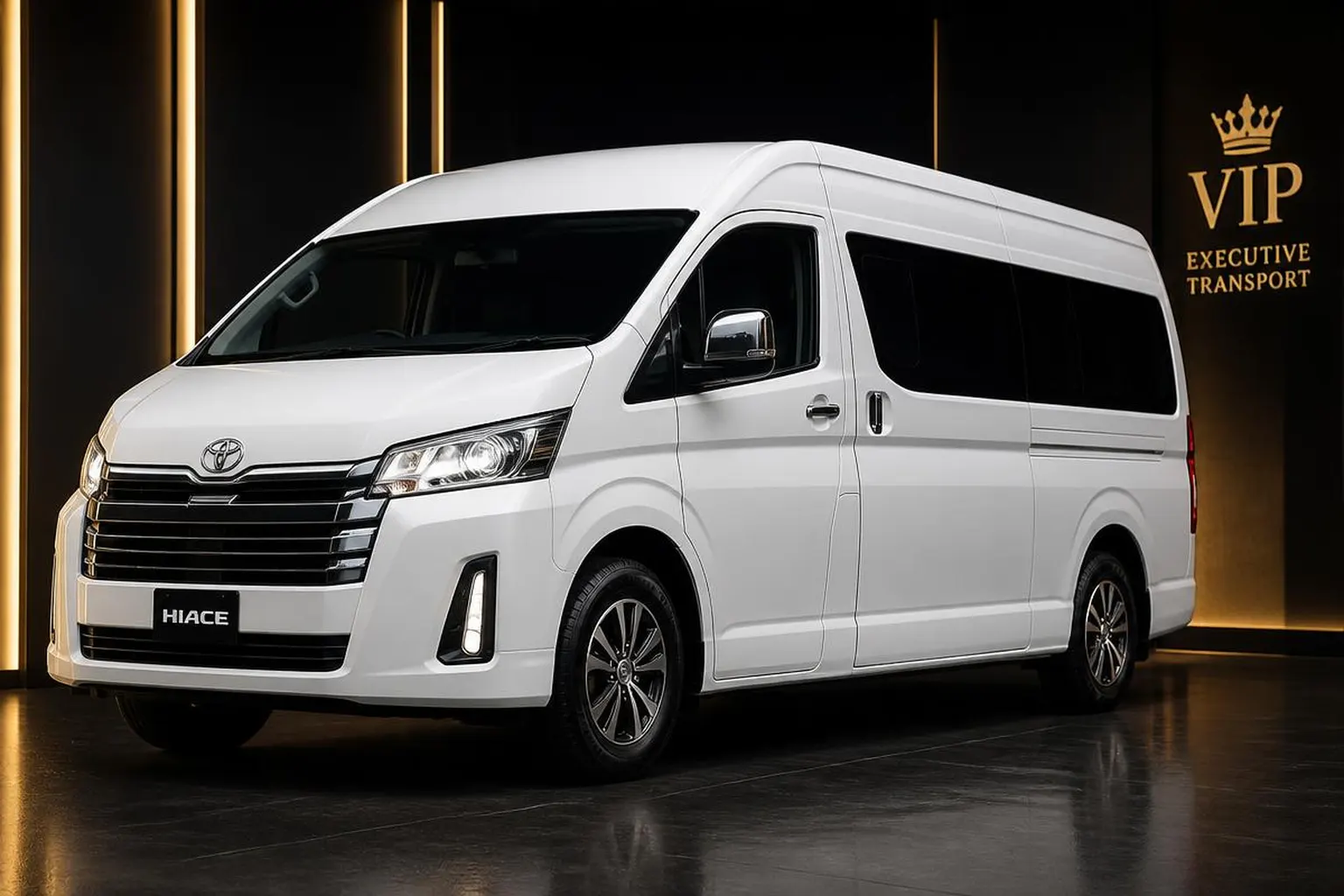 Toyota Hi-Ace chauffeur vehicle available in Singapore